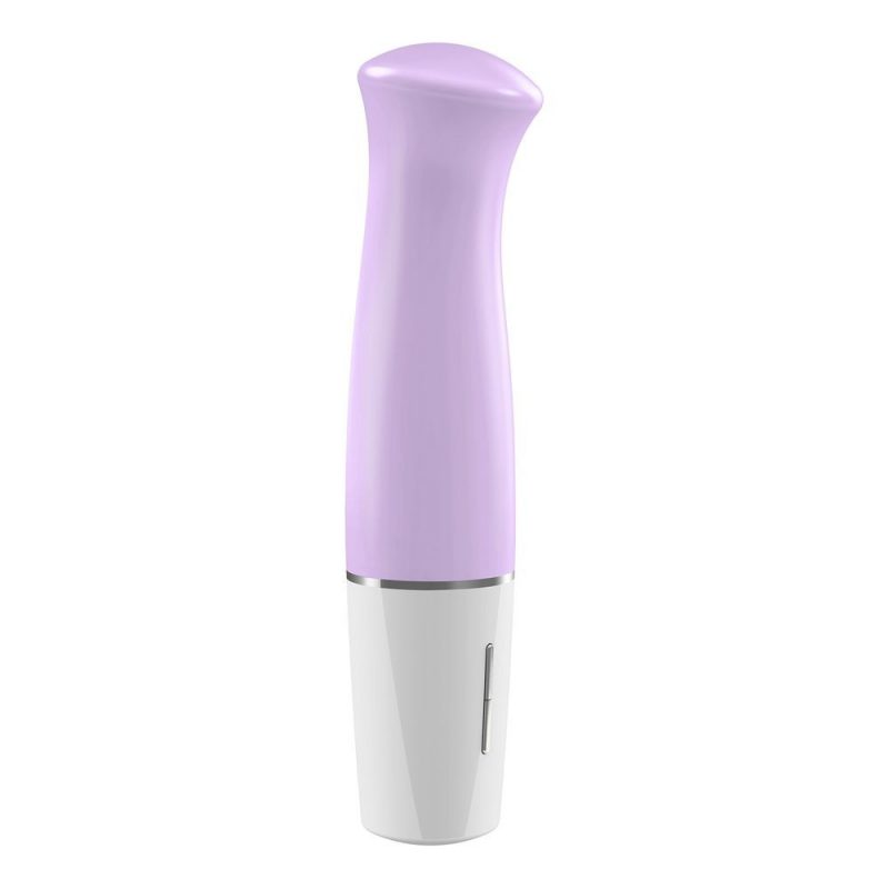 3000010189 OVO D4 MINI VIBE WHITE/PINK STIMOLATORE BIANCO E ROSA IN SILICONE 14 CM