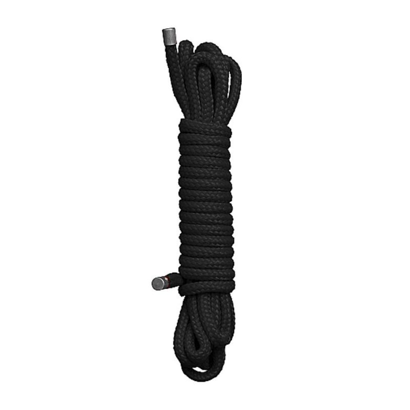 OU031BLK OUCH! CORDA DA BONDAGE INTRECCIATA NERA A 16 CAPI IN NYLON 10 M