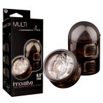 15097 MULTIBATOR 3X1 MASTURBATORE A 3 SCOMPARTI INTERCAMBIABILI