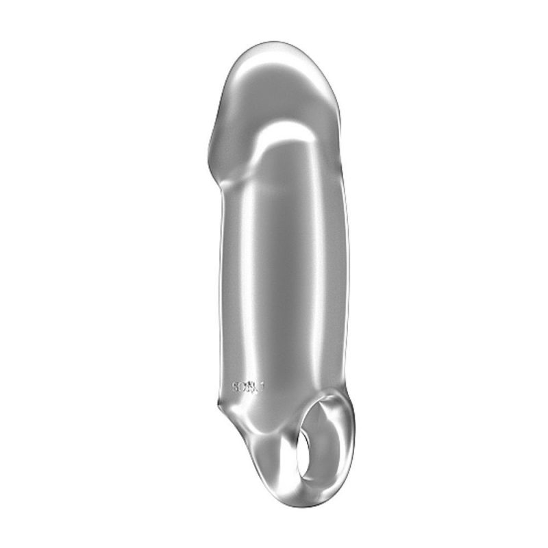 NO.37 - SON037TRA STRETCHY THICK PENIS EXTENSION – TRANSLUCENT