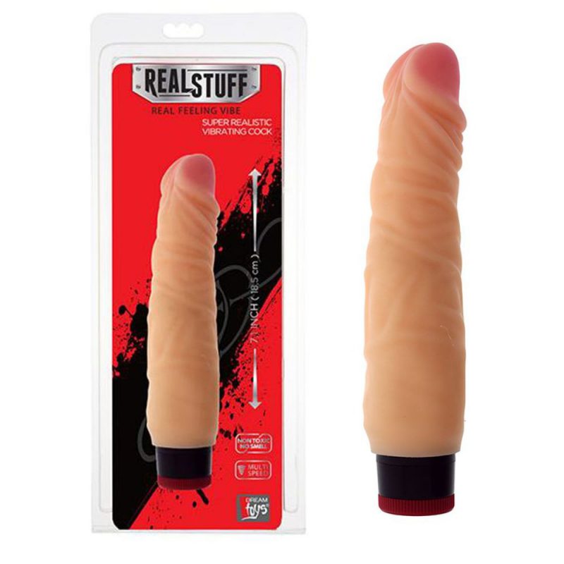 20626 REALSTUFF FALLO REALISTICO VIBRANTE CON VELOCIT&Agrave; REGOLABILE COLOR CARNE 7&rdquo;
