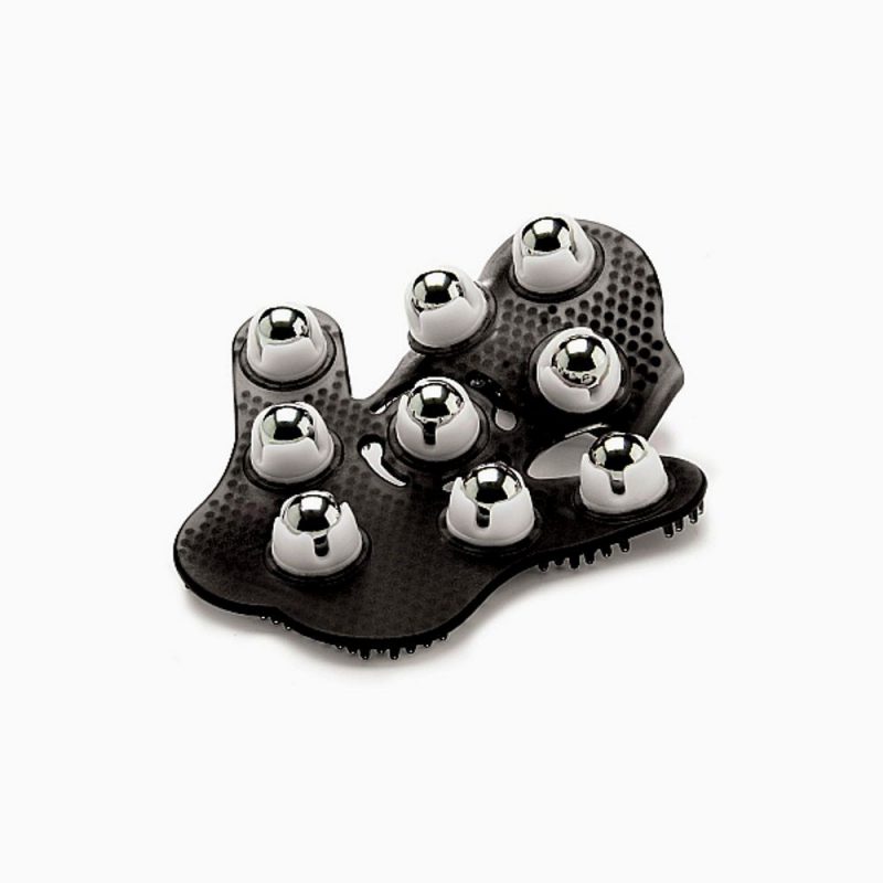 TOU072BLK MASSAGE GLOVE - BLACK GUANTO DA MASSAGGIO CON RULLI COLORE NERO
