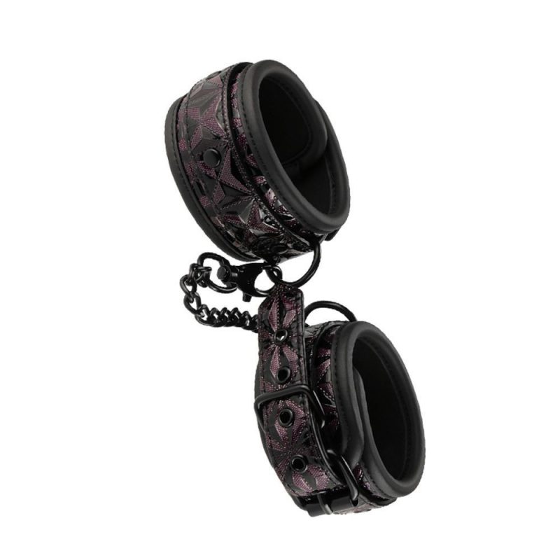 21270 BLAZE ANKLE CUFF PURPLE POLSIERE REGOLABILI TRAMITE FIBBIA IN STILE CINTURA