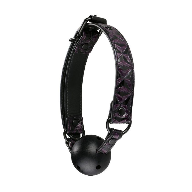21274 BLAZE BALL GAG PURPLE PALLINA MORSO IN PLASTICA LISCIA E INSAPORE TRASPIRANTE