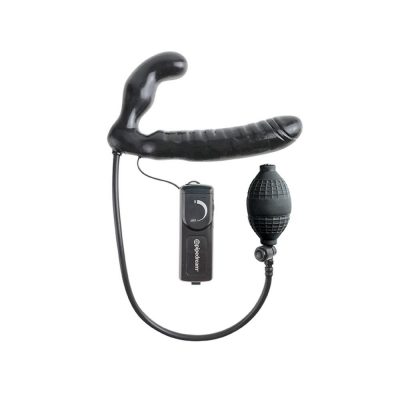 44798 FF DELUXE VIBRATING INFLATABLE STRAP ON