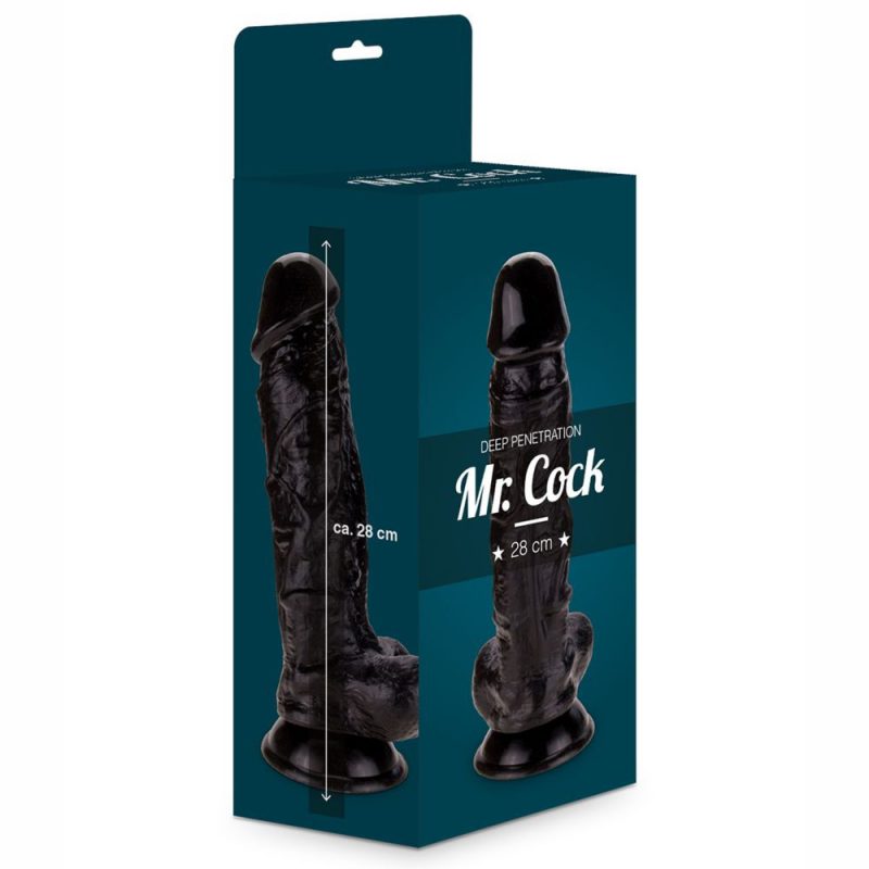 55078868 MR. COCK 28 CM BLACK FALLO REALISTICO NON VIBRANTE NERO CM 28