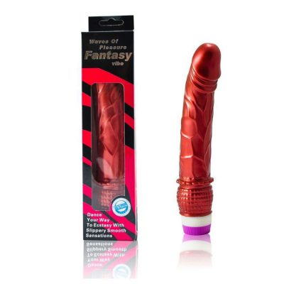 D-195919 VIBRATOR LINEX ROJO FALLO REALISTICO ECONOMICO MORBIDO VIBRAOTRE ROSSO