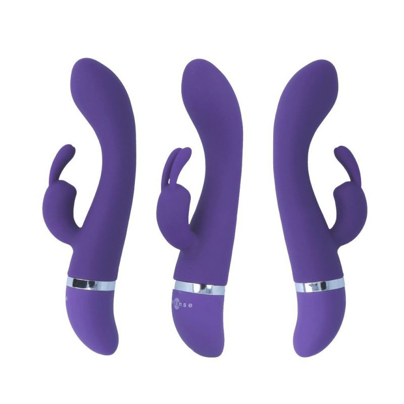 D-215135 VIBRATORE DESIGN SILICONE MORBIDO IMPERMEABILE CM 18,9 X 3,4 STIMOLATORE CLITORIDE RABBIT ERGONOMICO FLESSIBILE