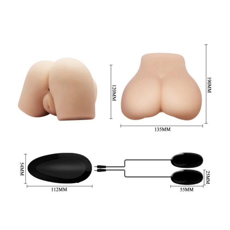 D-214856 CRAZY BULL - REALISTIC ANUS AND VAGINA WITH VIBRATION POSTURE 4