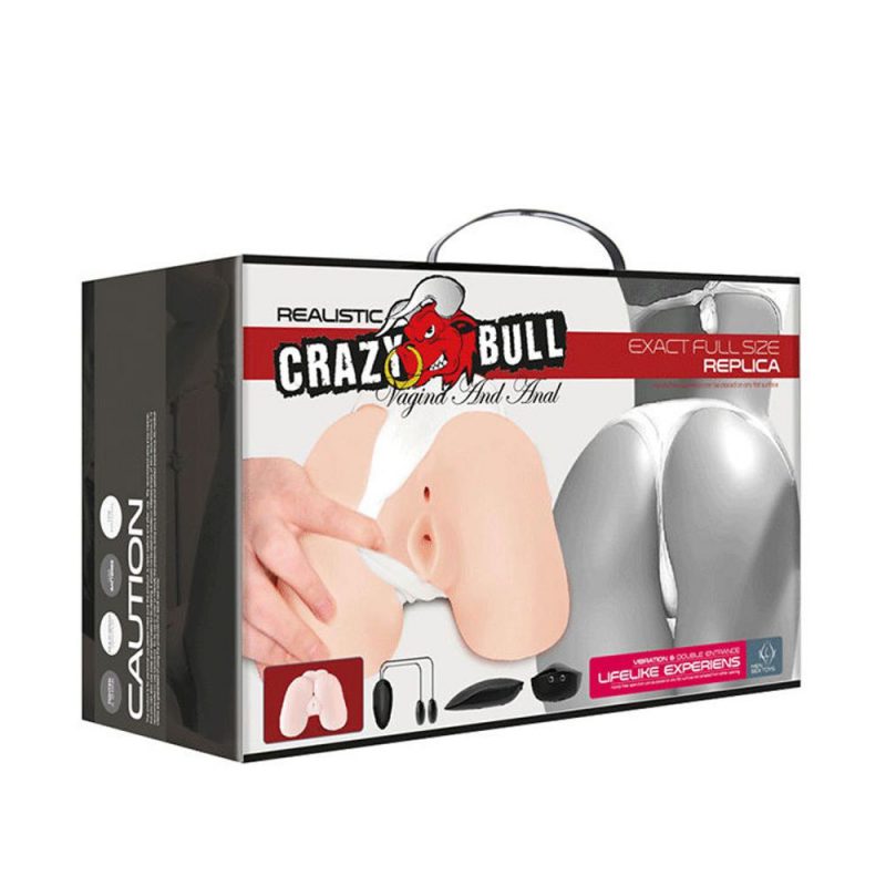 D-214857 CRAZY BULL - REALISTIC ANUS AND VAGINA WITH VIBRATION POSTURE 5