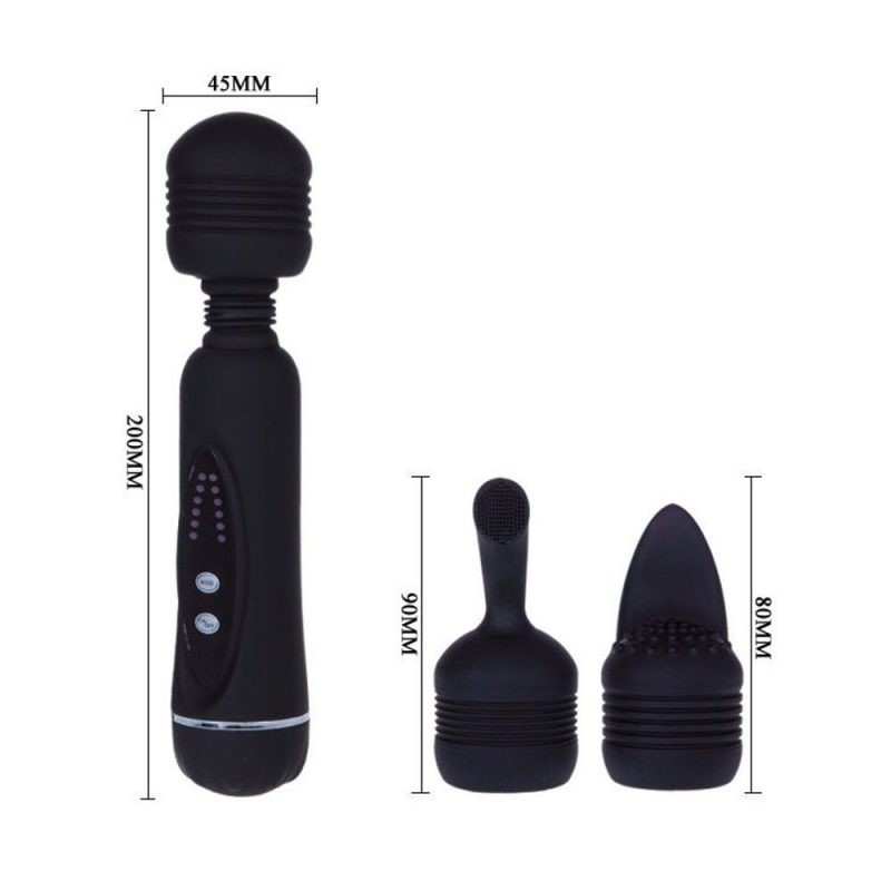 D-205203 PRETTY LOVE MAGICAL MASSAGER 12 FUNZIONI 3 TESTE INTERCAMBIABILI