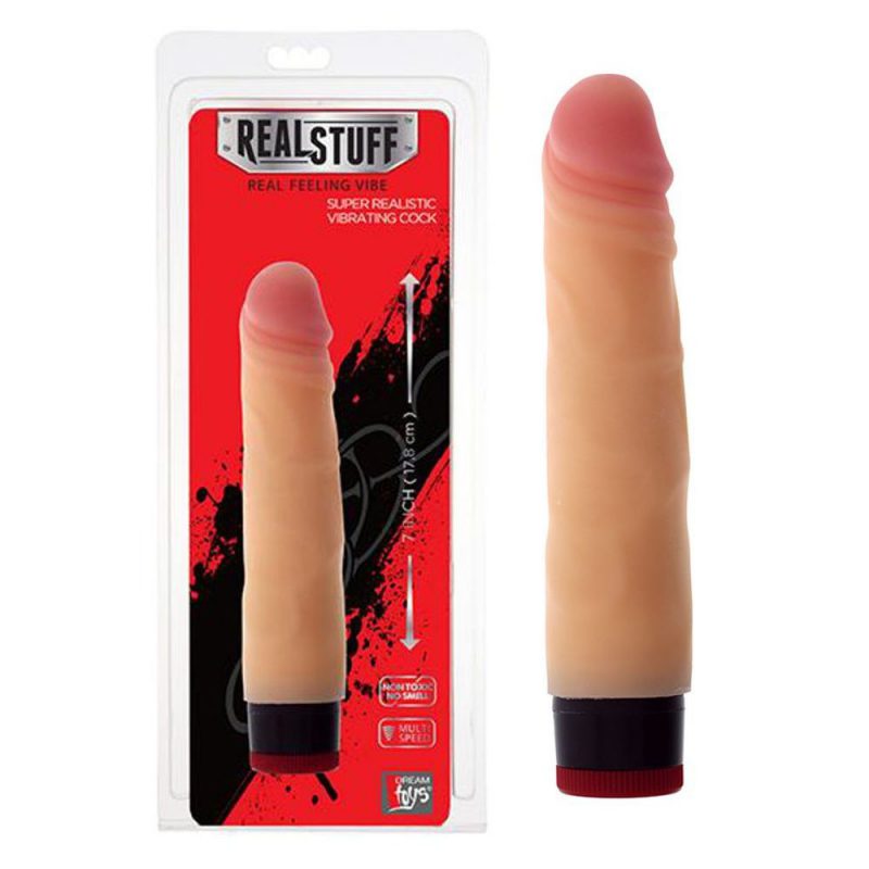 20638 REALSTUFF FALLO REALISTICO VIBRANTE CON VELOCIT&Agrave; REGOLABILE COLOR CARNE 7&rdquo;