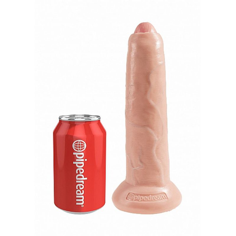 PD5562-21 PIPEDREAM KING COCK 9" UNCUT &ndash; FLESH FALLO REALISTICO NON CIRCONCISO 9"
