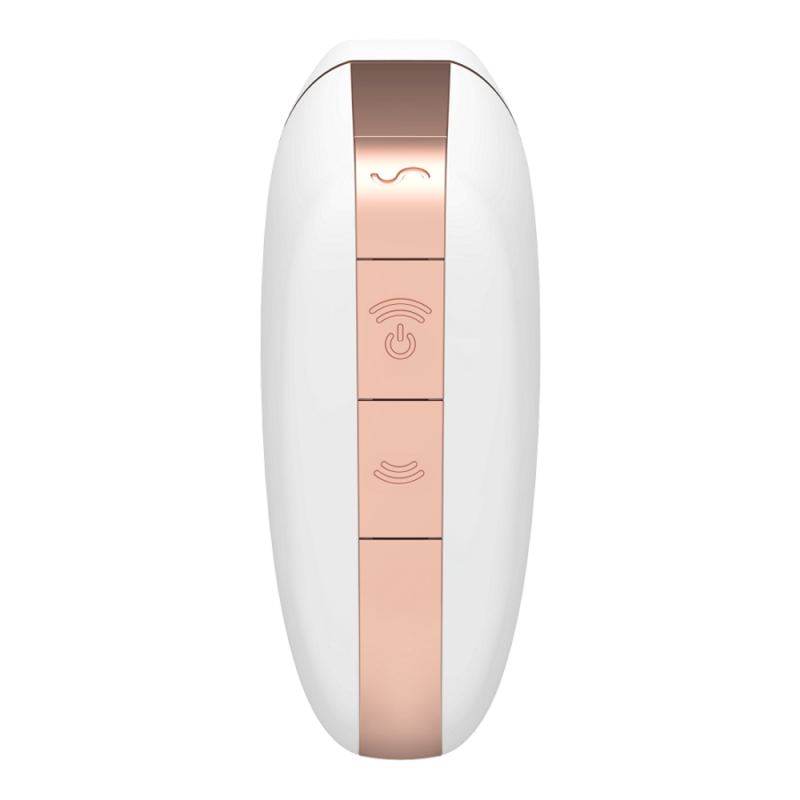 SATISFYER CONNECT LOVE TRIANGLE WHITE GOLD STIMOLATORE SUCCHIA CLITORIDE