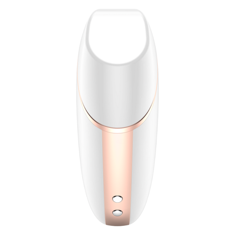 SATISFYER CONNECT LOVE TRIANGLE WHITE GOLD STIMOLATORE SUCCHIA CLITORIDE