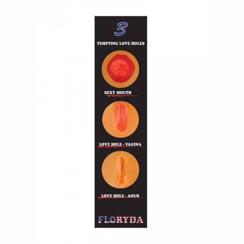 FLORYDA LOVE DOLL BAMBOLA GONFIABILE BIANCA BIONDA AMERICANA GRANDEZZA REALE 3 FORI