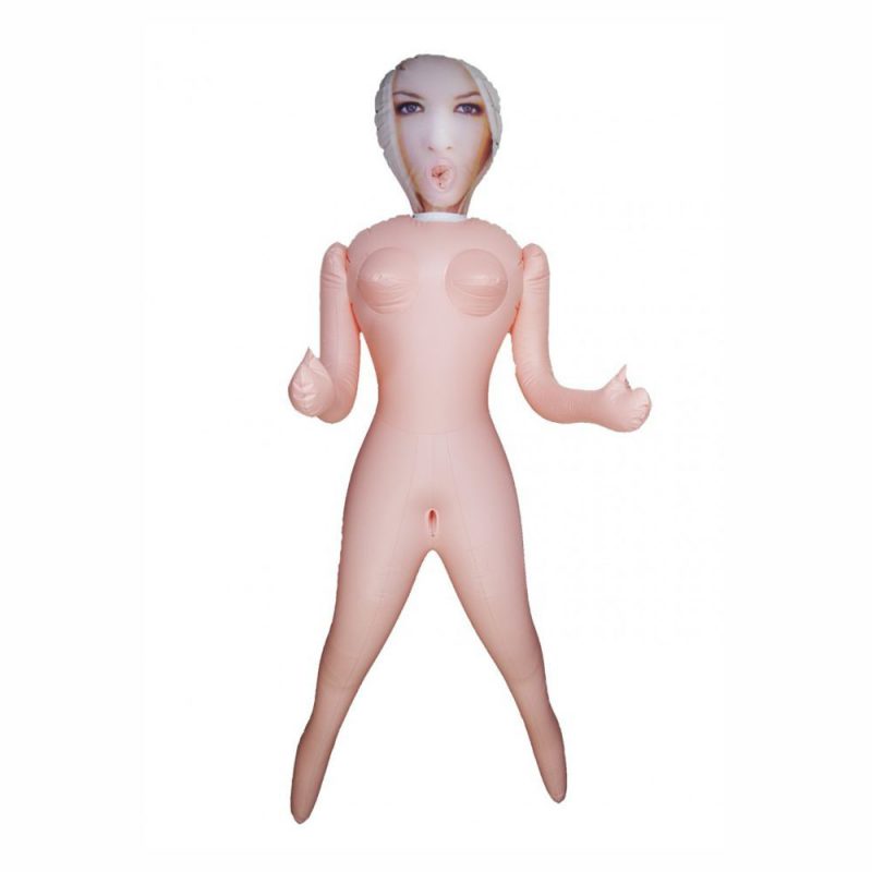 MONIKA LOVE DOLL BAMBOLA GONFIABILE BIANCA POLACCA GRANDEZZA REALE 3 FORI