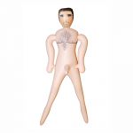 BOSS LOVE DOLL BAMBOLO GONFIABILE MASCHIO UOMO BIANCO CAPO LEADER SUPERDOTATO 20 CM