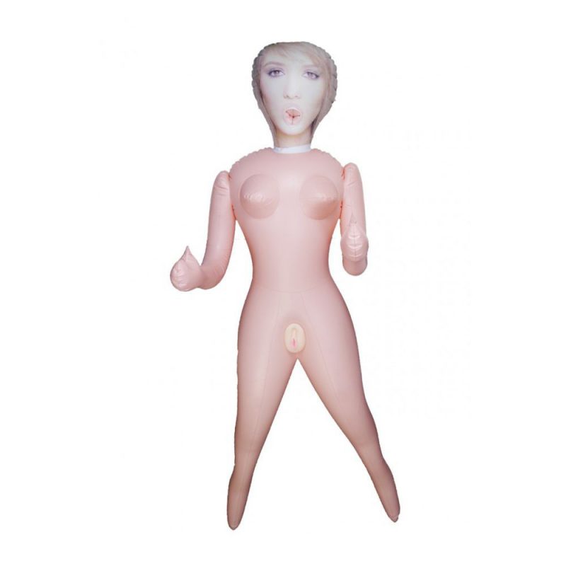 SINGLE GIRL BAMBOLA GONFIABILE BIANCA LOVE DOLL GRANDEZZA REALE SINGLE IN PVC CON GENITALI IN CYBERSKIN ESTRAIBILI