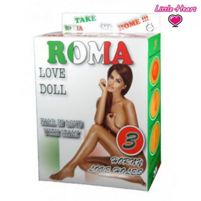 ROMA LOVE DOLL BAMBOLA GONFIABILE BIANCA ITALIANA GRANDEZZA REALE 3 FORI