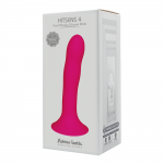 HITSENS 4 PINK 24041 PLUG ANALE DILDO IN SILICONE ROSA TERMO REATTIVO A DOPPIA DENSITÀ