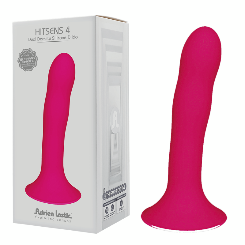 HITSENS 4 PINK 24041 PLUG ANALE DILDO IN SILICONE ROSA TERMO REATTIVO A DOPPIA DENSITÀ