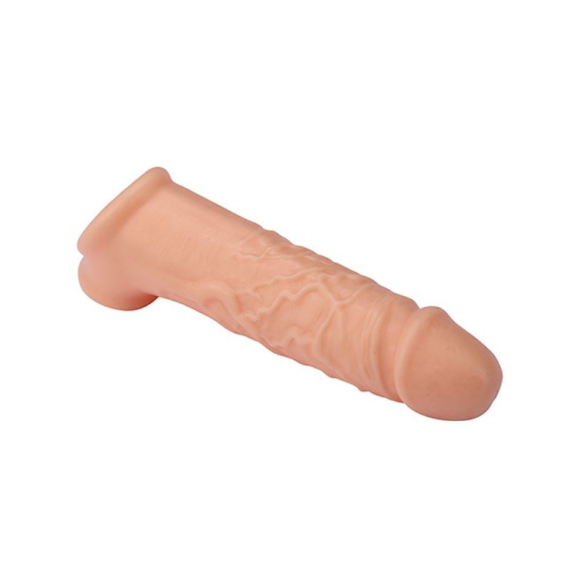 21690 REALSTUFF EXTENDER WITH BALL STRAP 6.5&rdquo; PROLUNGA FALLICA PER IL PENE IN SILICONE COLOR CARNE 16,5 CM