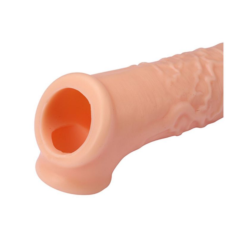21690 REALSTUFF EXTENDER WITH BALL STRAP 6.5&rdquo; PROLUNGA FALLICA PER IL PENE IN SILICONE COLOR CARNE 16,5 CM