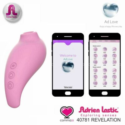REVELATION STIMOLATORE SUCCHIA CLITORIDE IN SILICONE MORBIDO CON BATTERIA INTEGRATA E APP SMARTPHONE