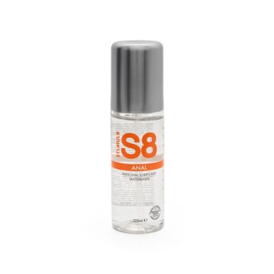 S8 WATERBASED ANAL LUBE LUBRIFICANTE INTIMO ANALE A BASE D’ACQUA INODORE TRASPARENTE 125 ML