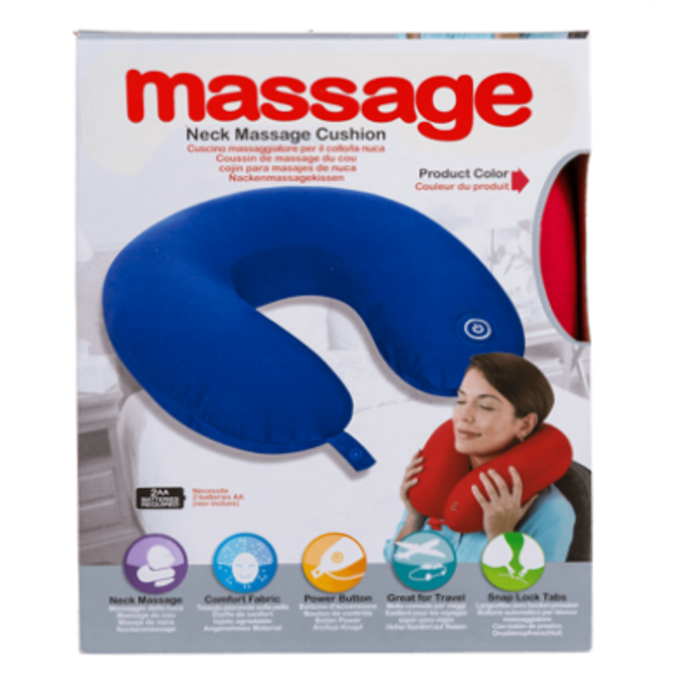 Cuscino Massaggiante Vibrante Per Collo – Antistress Da Viaggio E Relax