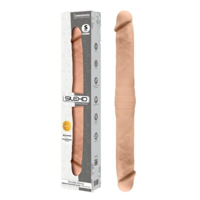 222073 SilexD MODEL 1 – 15" DOUBLE DONG S FLESH FALLO REALISTICO DOPPIO PENE ARTIFICIALE DILDO IN SILICONE MEMORY TERMOREATTIVO CM 38,5