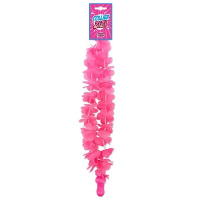 Collana hawaiana con fiori rosa e pisello per la sposa hot la festa di addio al nubilato sexy party gadget per adulti 18+