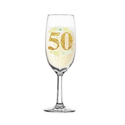 3177-05 FLUTE GLITTER BUON COMPLEANNO 50 ANNI