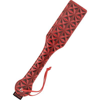 BEGME paletta per sculacciare fetish in morbido neoprene colore rosso e nero