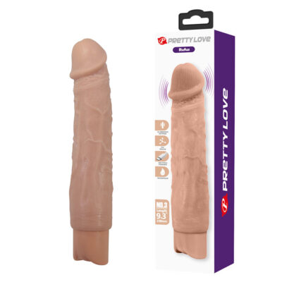 Vibratore dildo fallo realistico vibrante morbido economico in TPR con vibrazione 10 funzioni colore rosa carne 24 cm ricaricabile USB