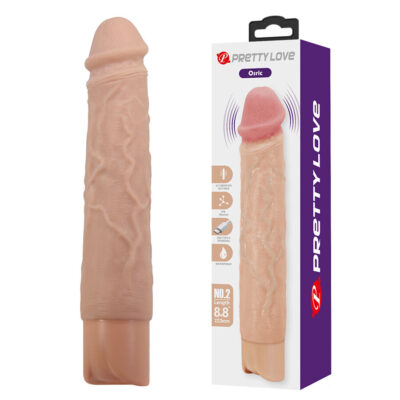 Vibratore dildo fallo realistico vibrante morbido economico in TPR con vibrazione 10 funzioni colore rosa carne 22 cm ricaricabile USB
